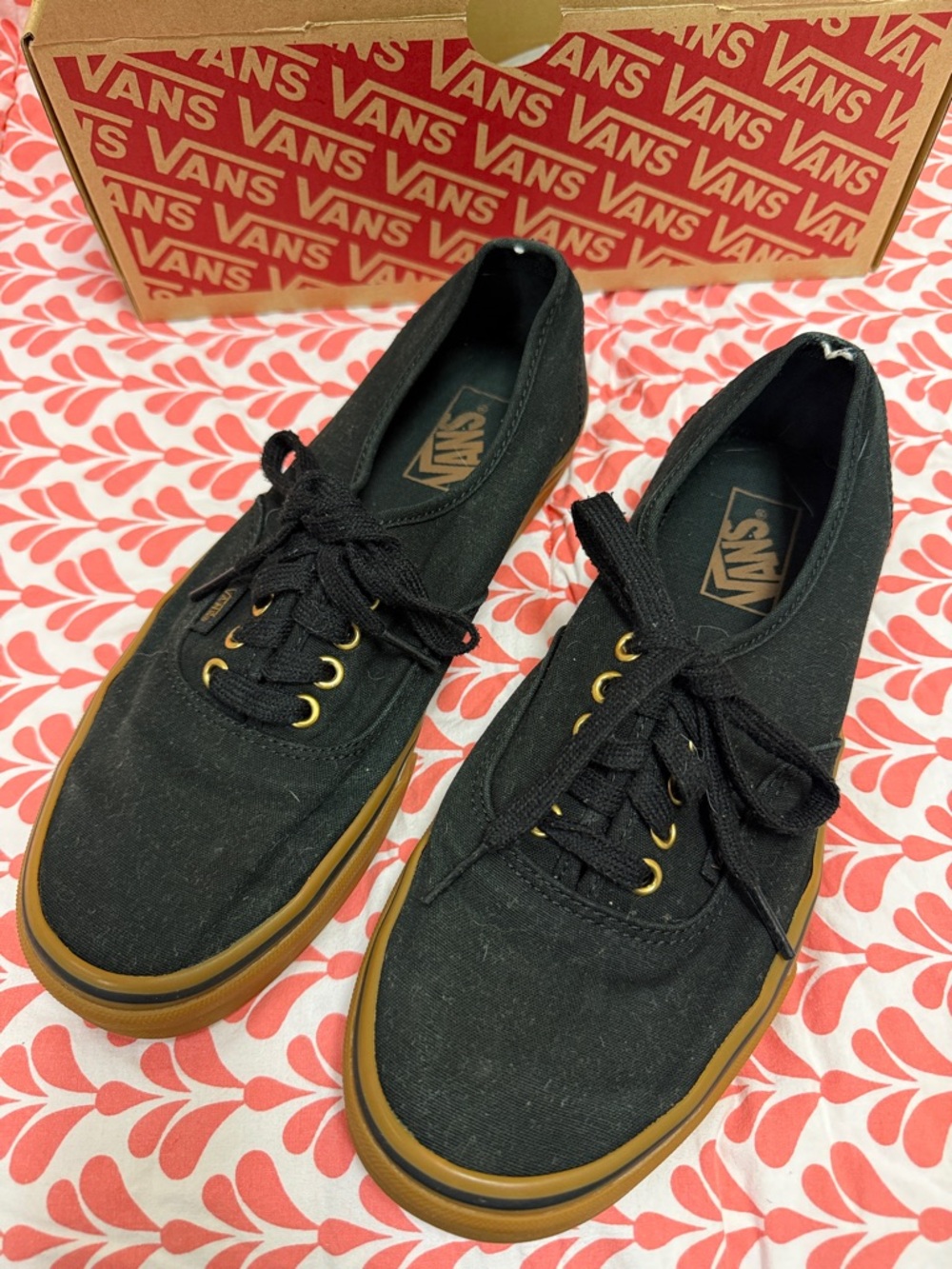 VANS Black Brown Shoes Unisex Men’s 9/Women’s 10.5